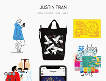 Tablet Screenshot of iamjustintran.com